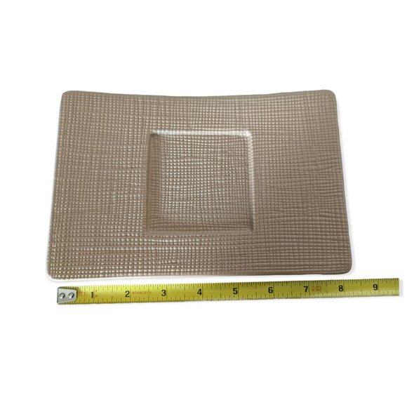 PartyLite Retired Linen Pillar Candle Holders Set of 3 - Picture 4 of 7